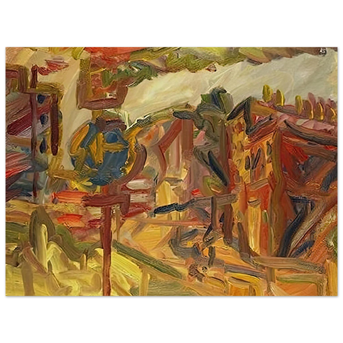 The Awning by Frank Auerbach – art poster, view 2