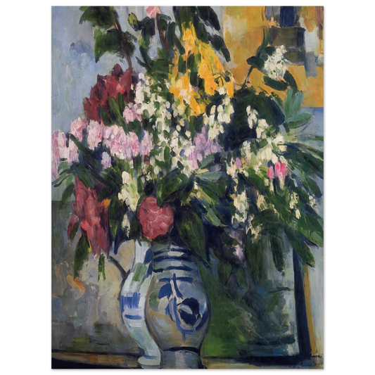 Two Vases Of Flowers by Paul Cézanne – art poster