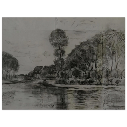 Lonely Tree At The Gein by Piet Mondrian – art poster