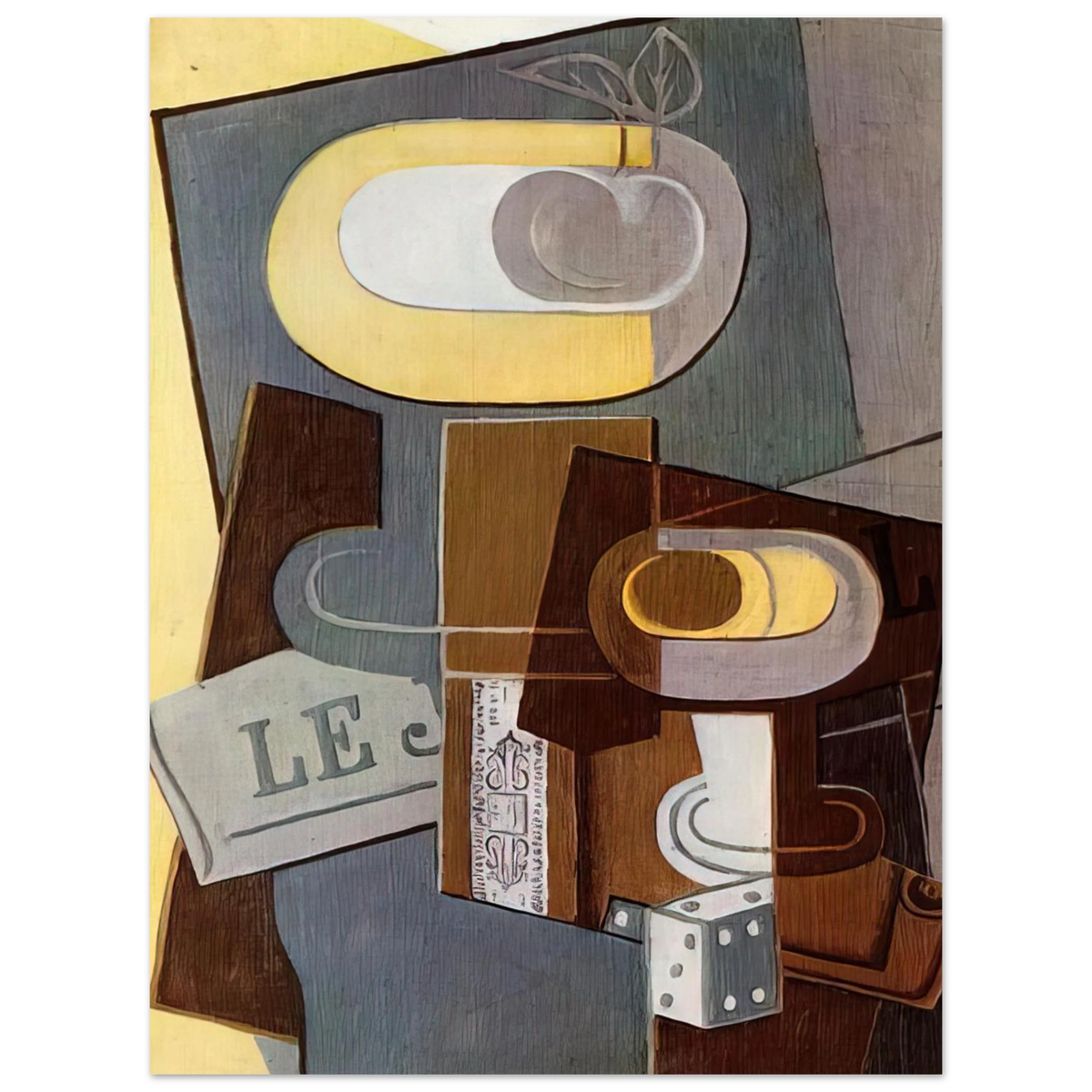 The Dice by Juan Gris (1922) – art poster, view 2