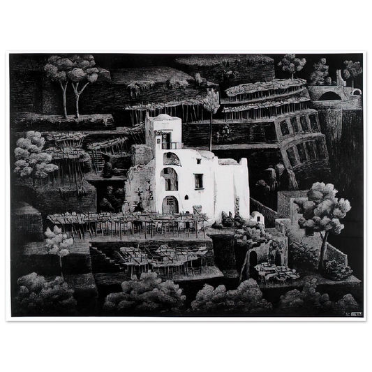 Farmhouse Ravello by M.C. Escher – art poster