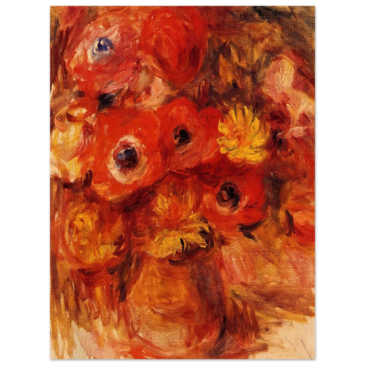 Vase Of Anemones by Pierre-Auguste Renoir – art poster, view 2