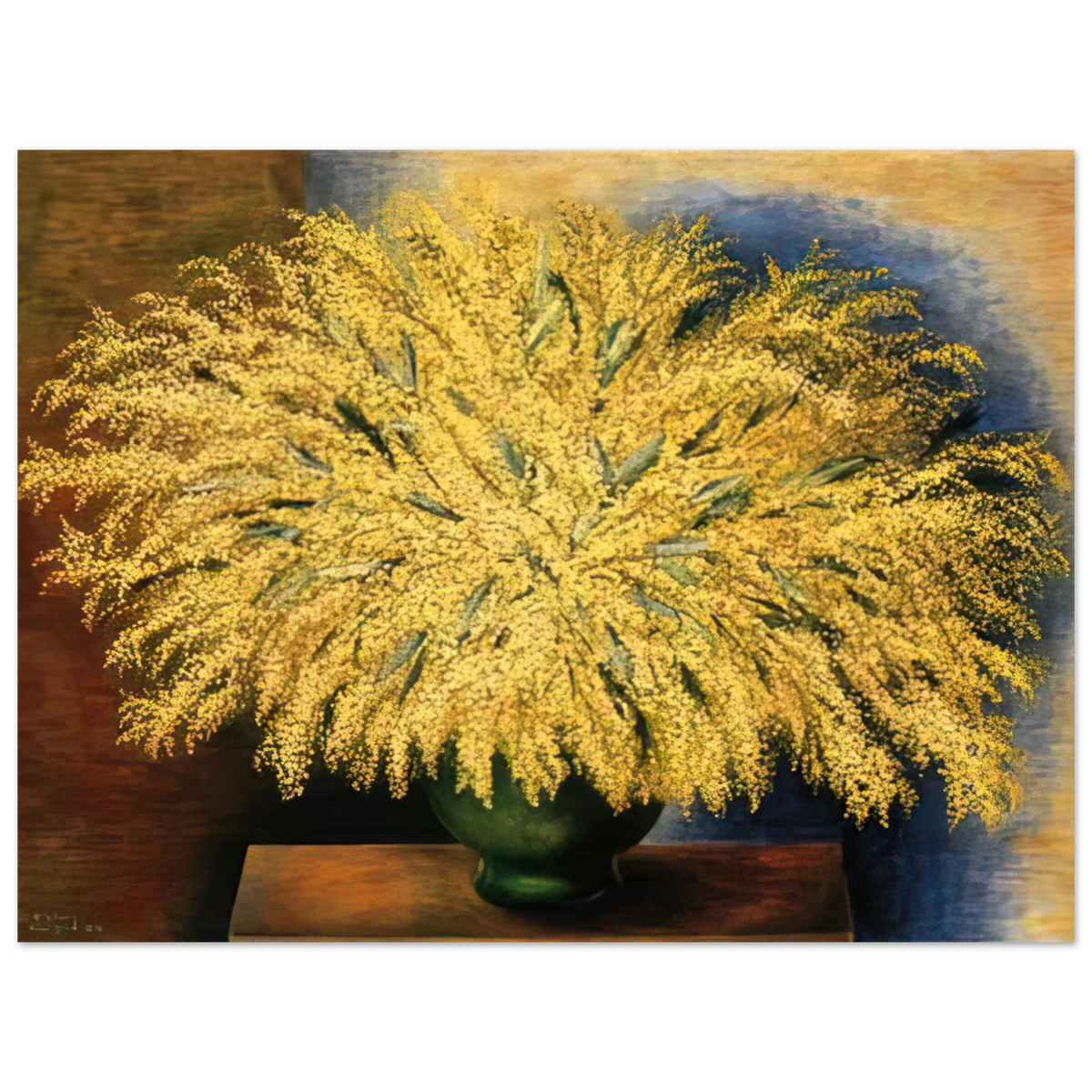 Grand Bouquet Of Mimosa by Moise Kisling (1942) – art poster, view 2