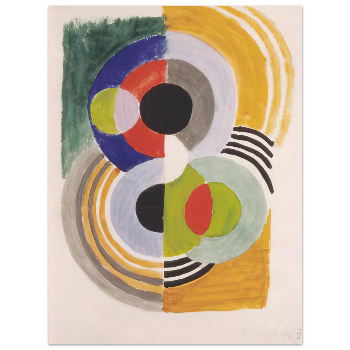 Composition With Discs by Sonia Delaunay – art poster, view 2