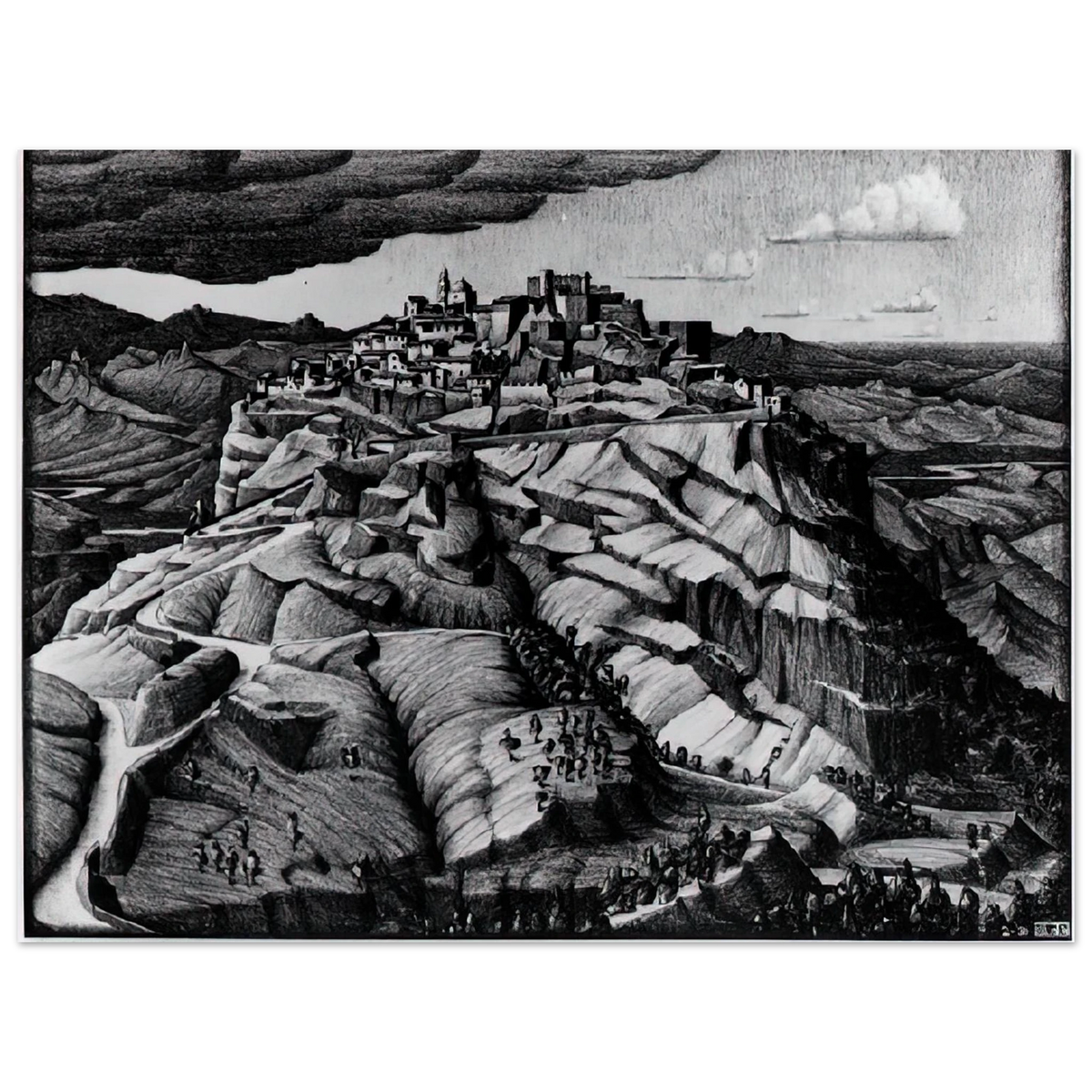 Santa Severina Calabria February by M.C. Escher (1931) – art poster, view 2