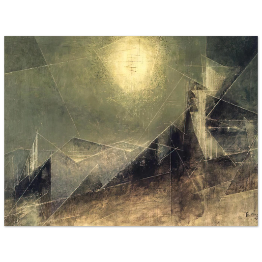 Lunar Web by Lyonel Feininger (1951) – art poster
