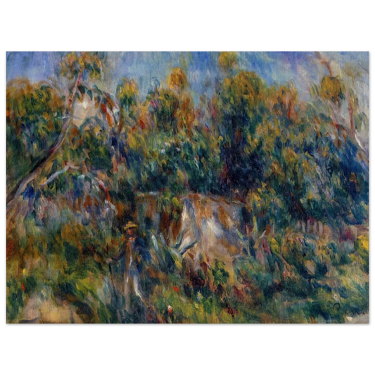 The Painter Taking A Stroll At Cagnes by Pierre-Auguste Renoir – art poster