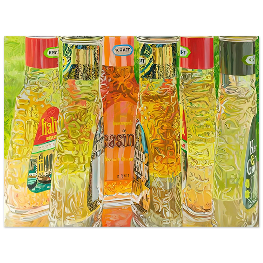Kraft Salad Dressing by Janet Fish (1973) – art poster