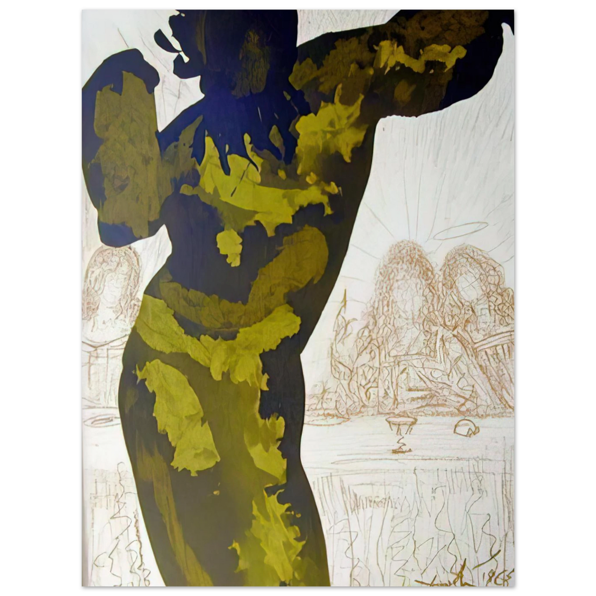 Et Post Buccellam Introivit In Eum Satanas Psalms 40 10 by Salvador Dali (1964) – art poster, view 2