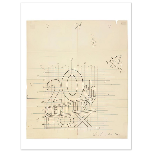 Trademark Grid by Edward Ruscha (1962) – art poster