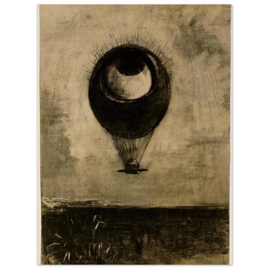 Eye Balloon by Odilon Redon (1898) – art poster, view 2