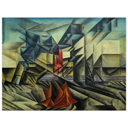 Harbor Mole by Lyonel Feininger (1913) – art poster, view 2