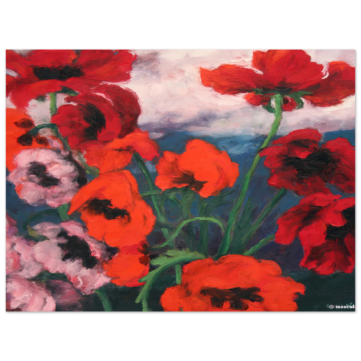 Large Poppies by Emil Nolde – art poster, view 2