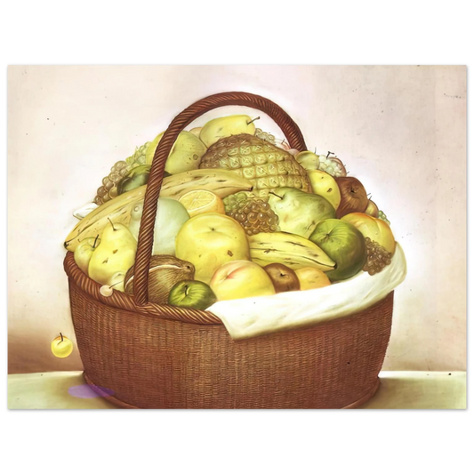 Fruit Basket by Fernando Botero – art poster