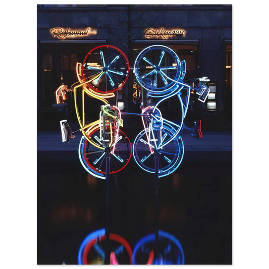 Riding Bikes by Robert Rauschenberg (1998) – art poster, view 2