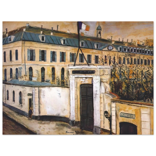 Military Hospital by Maurice Utrillo – art poster, view 2