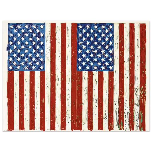 Flags I Ulae 128 by Jasper Johns – art poster