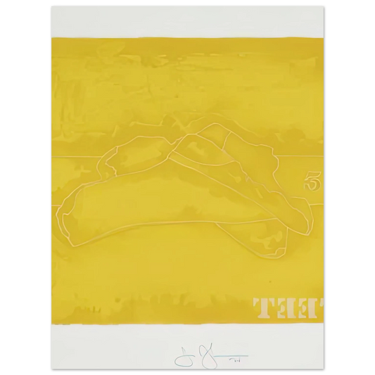 Feet by Jasper Johns (1974) – art poster