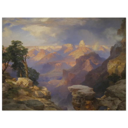 Grand Canyon With Rainbow by Thomas Moran – art poster