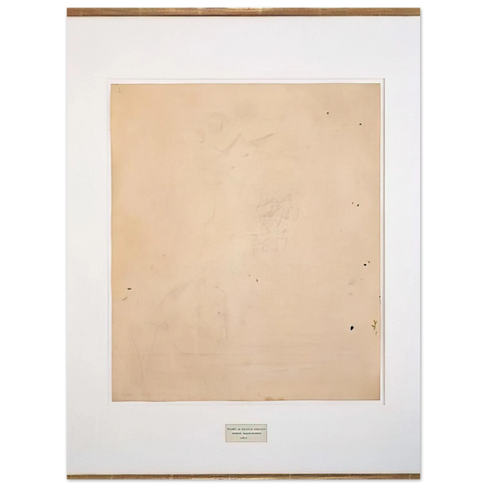 Erased De Kooning by Robert Rauschenberg (1953) – art poster, view 2
