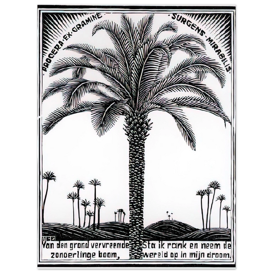 Palm Tree 1 by M.C. Escher – art poster