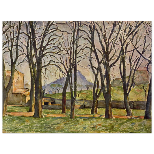 Chestnut Trees At The Jas De Bouffan by Paul Cézanne – art poster