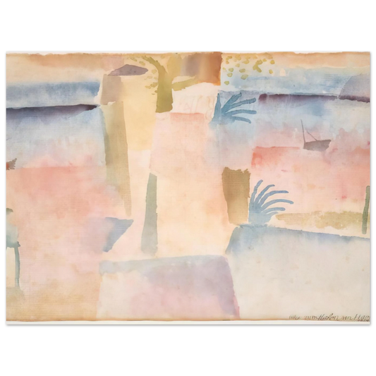 View Towards The Port Of Hammamet by Paul Klee (1914) – art poster