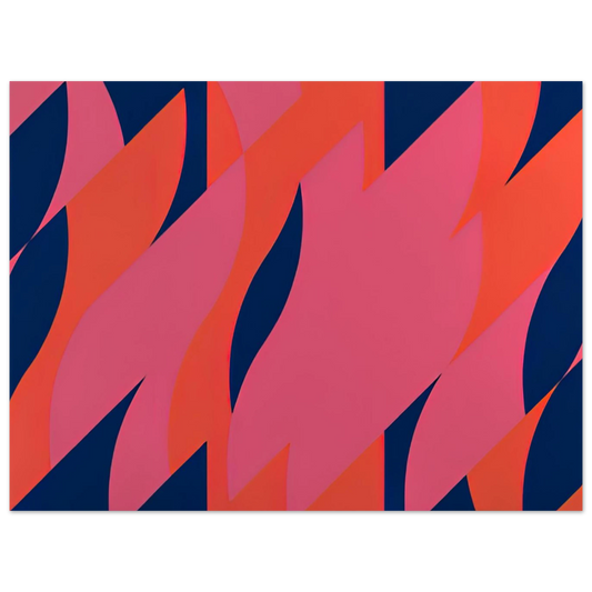 Red With Red 1 by Bridget Riley (2007) – art poster