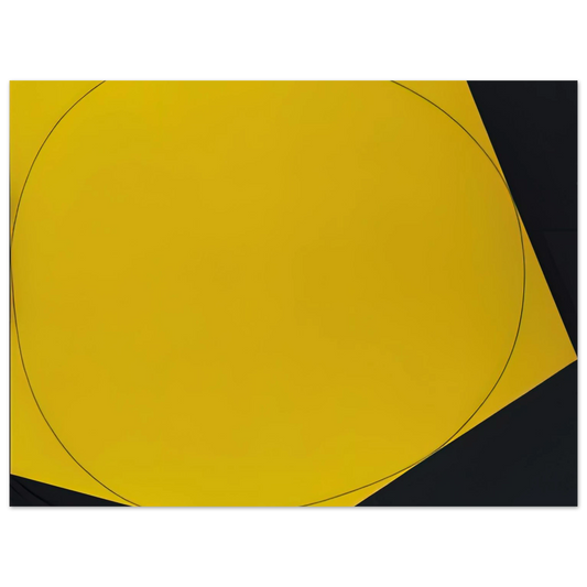 Distorted Circle Within A Polygon I by Robert Mangold (1972) – art poster