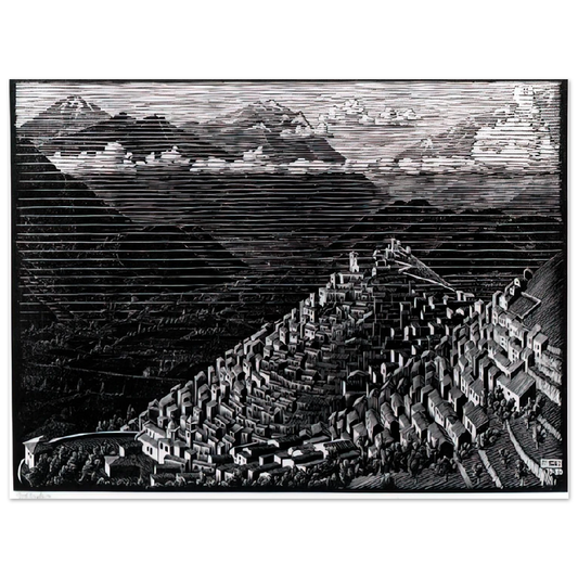 Morano Calabria by M.C. Escher – art poster, view 2