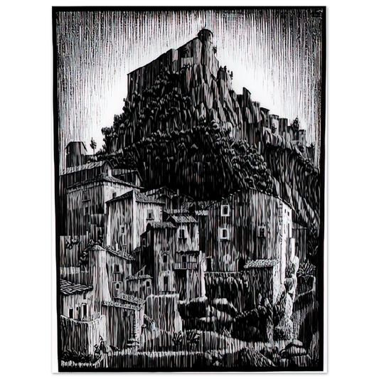 Cerro Al Volturno Abruzzi January by M.C. Escher (1930) – art poster, view 2