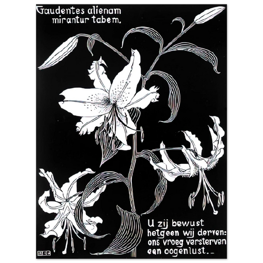 Flowers by M.C. Escher – art poster