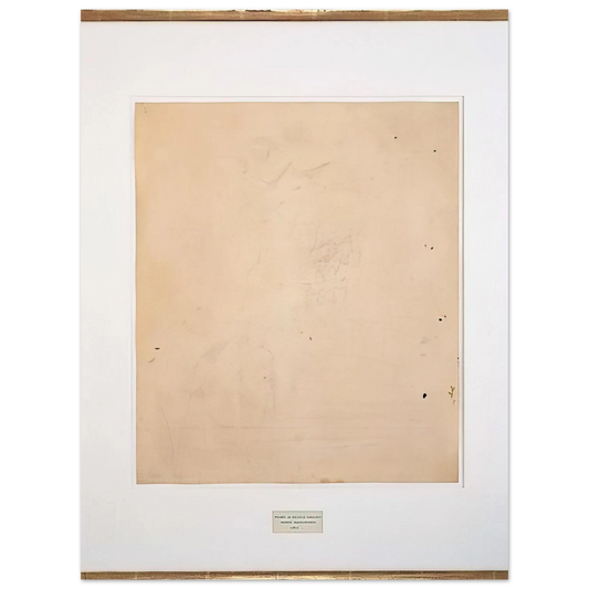 Erased De Kooning by Robert Rauschenberg (1953) – art poster