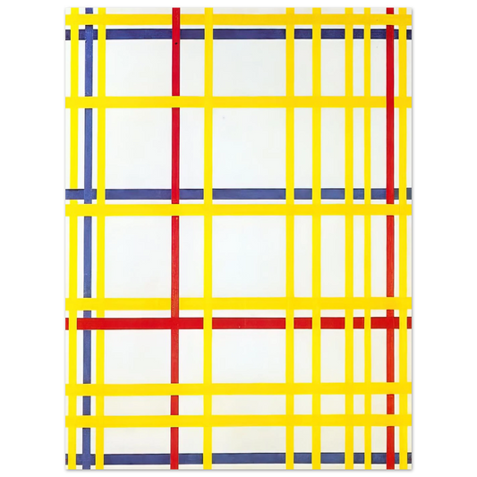 New York City I by Piet Mondrian – art poster