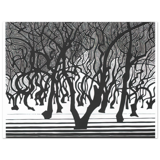 Woods Near Menton by M.C. Escher – art poster