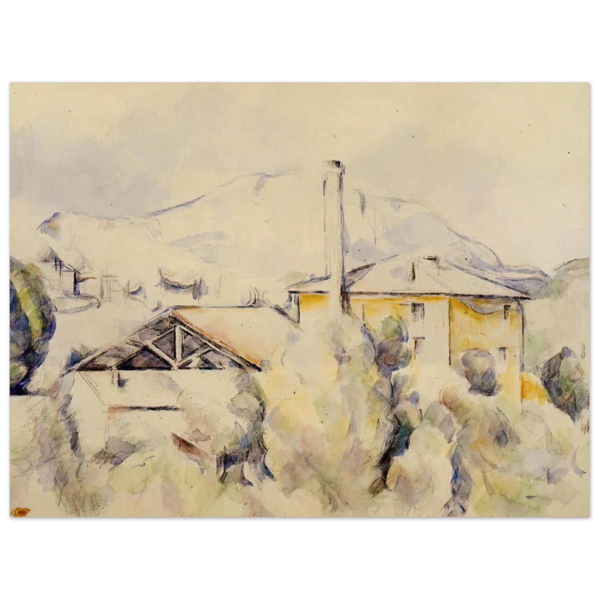 The Lime Kiln by Paul Cézanne – art poster, view 2
