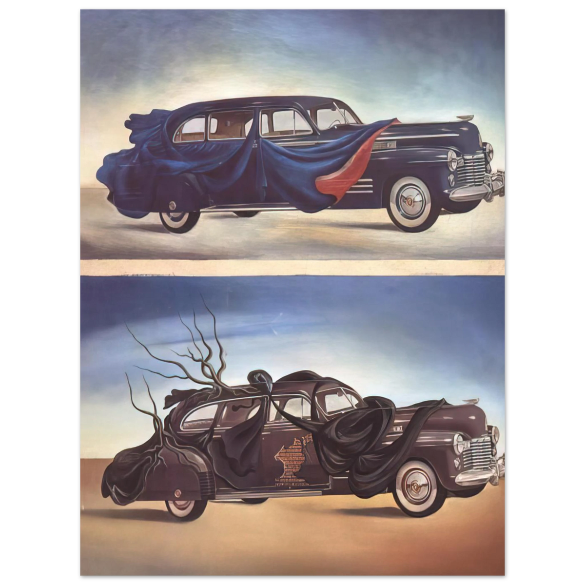 Car Clothing Clothed Automobile by Salvador Dali – art poster, view 2