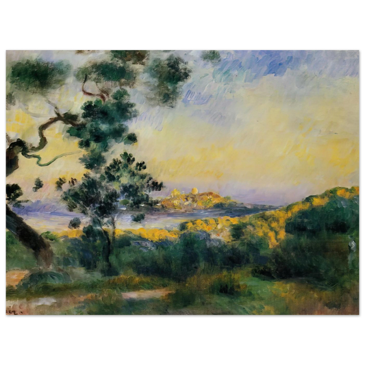 View Of Antibes by Pierre-Auguste Renoir – art poster, view 2
