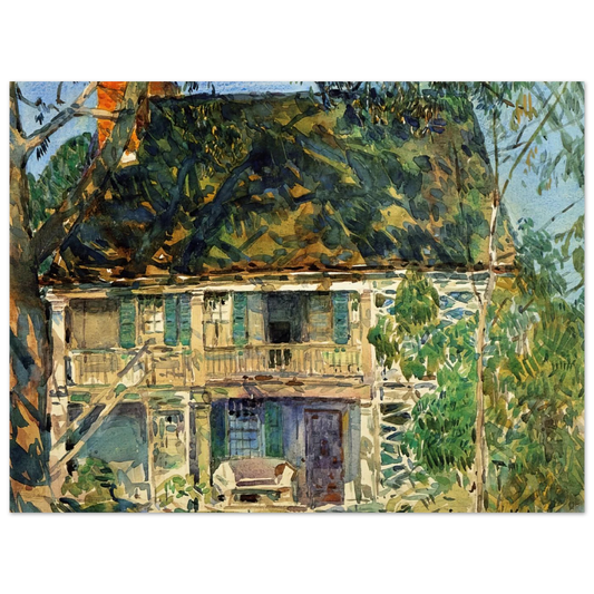The Brush House by Childe Hassam – art poster, view 2