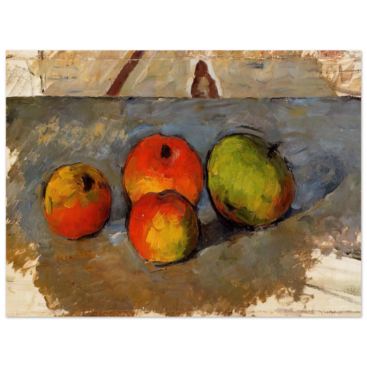 Four Apples by Paul Cézanne – art poster, view 2