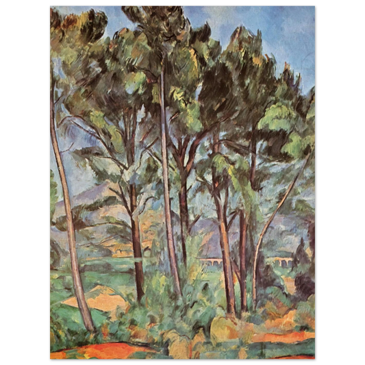 Pine And Aqueduct by Paul Cézanne – art poster