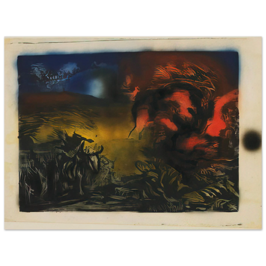 Landscape With Steer by Jackson Pollock (1937) – art poster