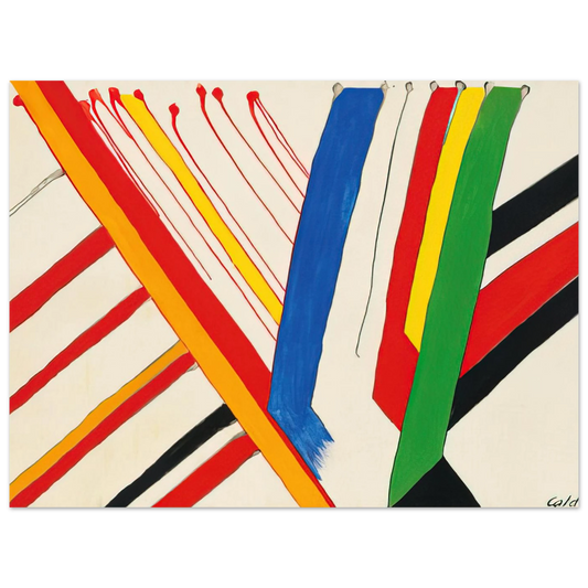 The Green Stripe by Alexander Calder (1963) – art poster