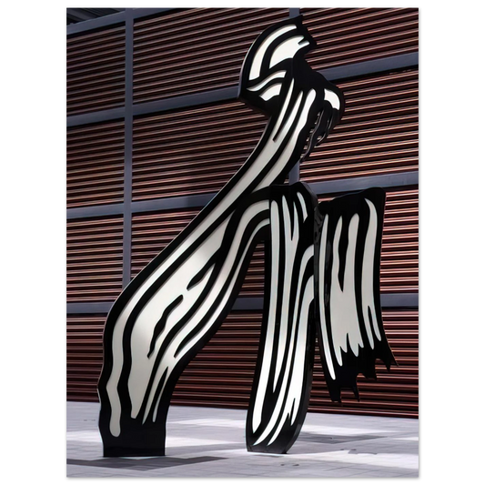 Brushstroke by Roy Lichtenstein (1996) – art poster