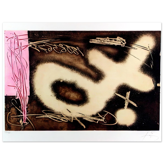 El Péndulo Inmóvil I by Antoni Tapies (1982) – art poster