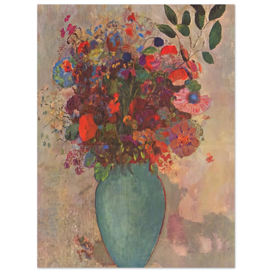 The Turquoise Vase by Odilon Redon – art poster, view 2