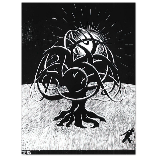 Two Tree by M.C. Escher – art poster, view 2