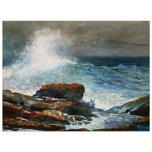 Incoming Tide Scarboro Maine by Winslow Homer – art poster, view 2