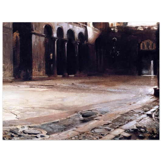 Pavement Of St. Mark's by John Singer Sargent – art poster