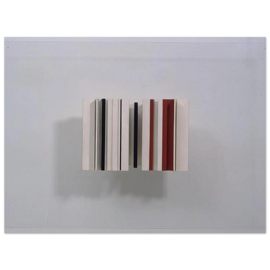 Relief Construction In White Black And Maroon by Victor Pasmore (1963) – art poster